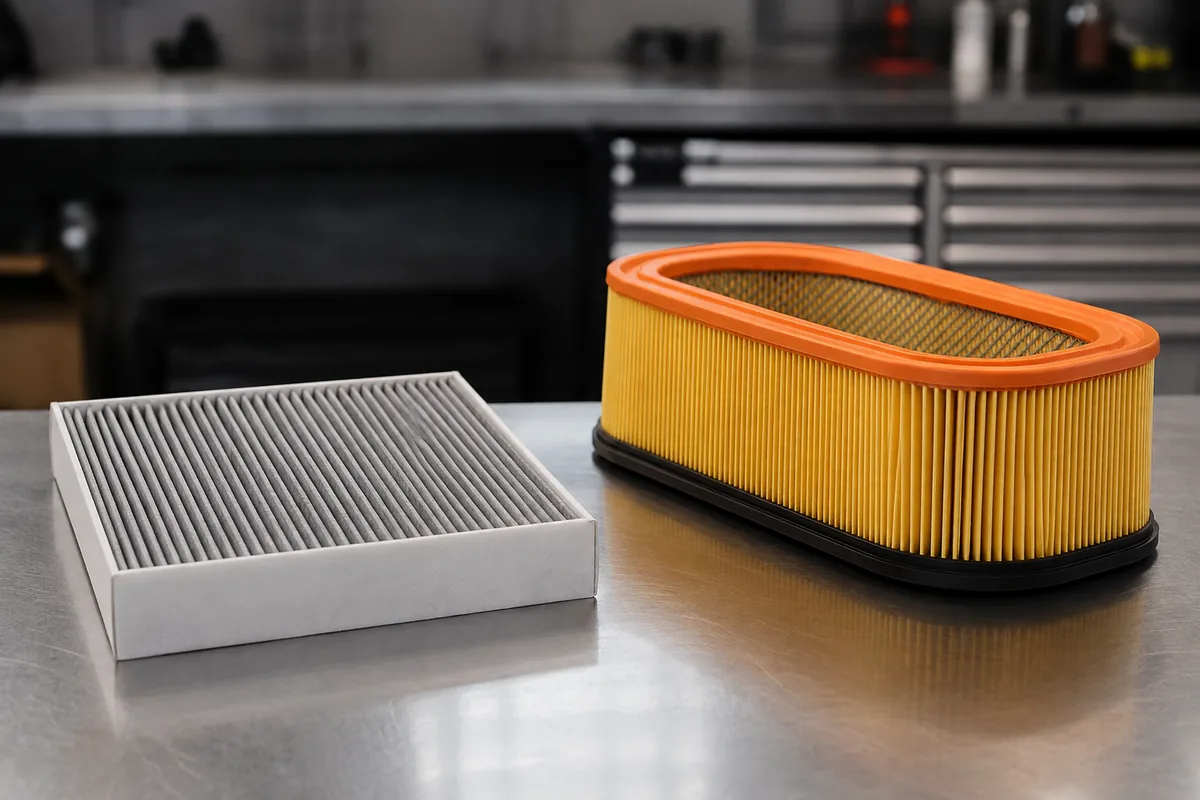 Illustration: Two automotive air-filter designs illustrate different filtration applications.