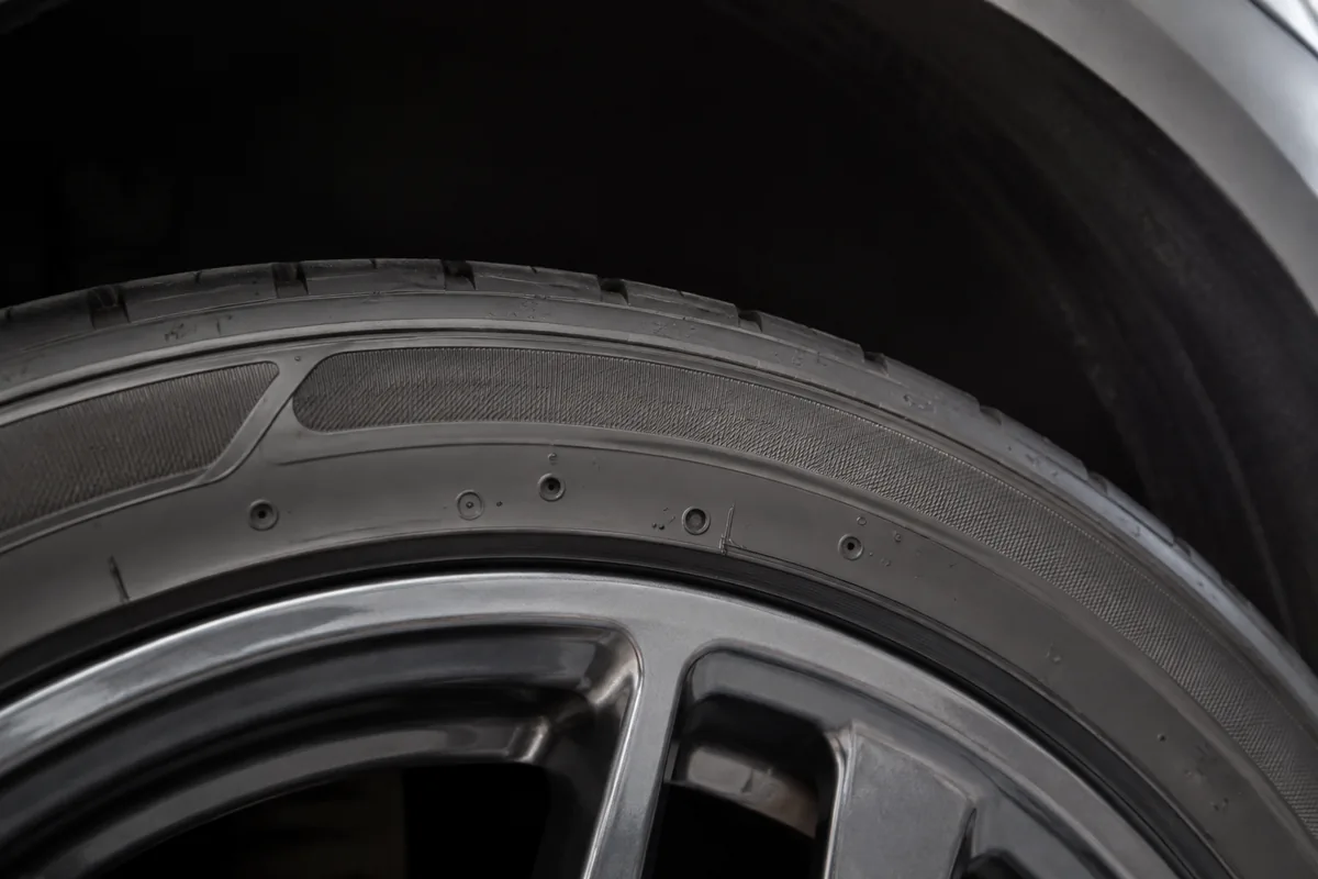 Illustration: A tire sidewall illustrates the location of product-identification markings.