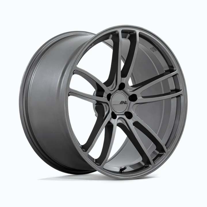 American Racing MACH FIVE 20X10 5X120 66 GRPHT +22 wheel available from Titan Tire & Wheels