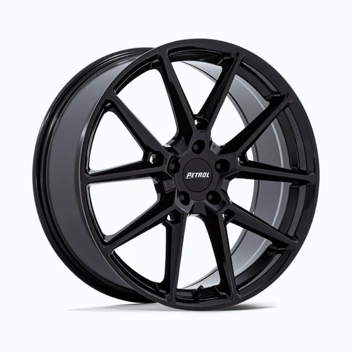 Petrol P1E 20X8.5 5X120 74 +35 G-BLK wheel available from Titan Tire & Wheels