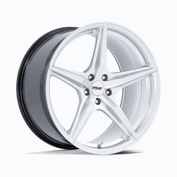 TSW ESPRIT HYPER SILVER W/ MACHINED FACE 18X8.5 5X114.3 (+35) wheel available from Titan Tire & Wheels