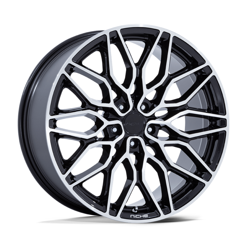 wheels:Niche 1PC CALABRIA 5 22X9 5X120 74 +27 GBLK-MCH