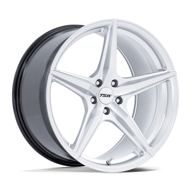 wheels:TSW ESPRIT HYPER SILVER W/ MACHINED FACE 18X8.5 5X114.3 (+35)